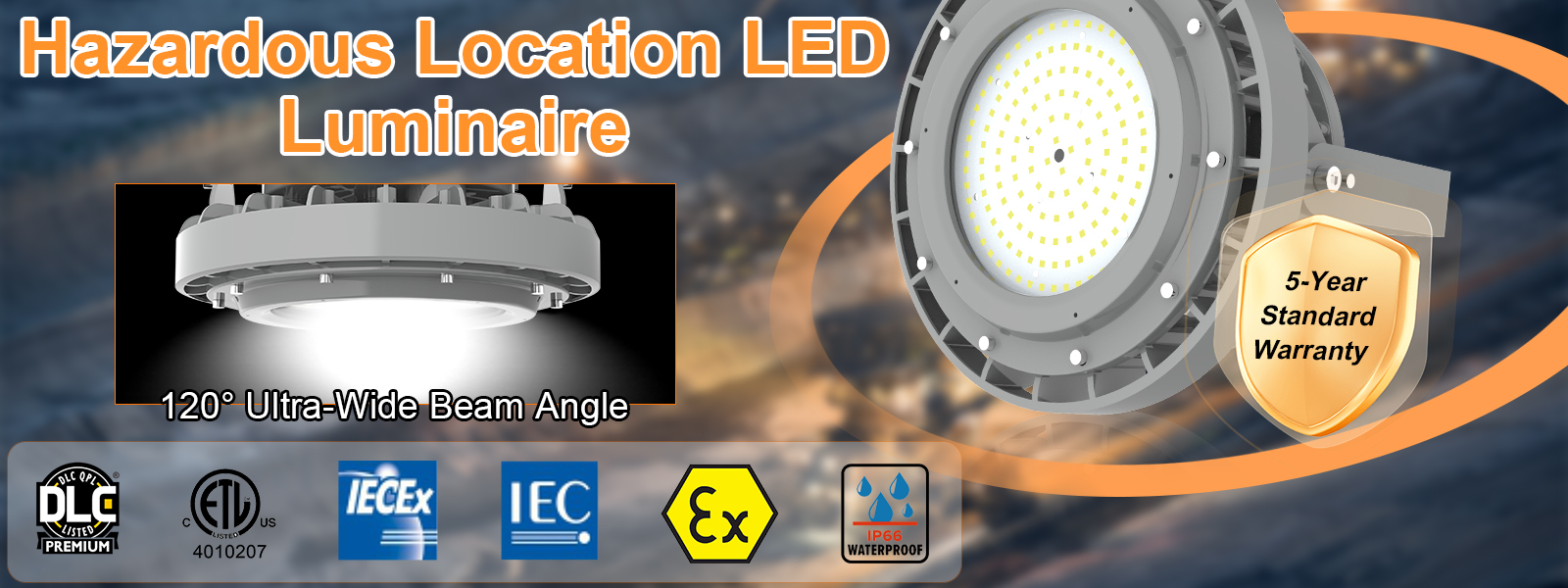 Explosion Proof High Bay Light Fixture 60w Ac100 277v Dimmable 8400lm 5000k Ip66 For Class I Division I Hazardous Location With Ul Etl Listed (2)