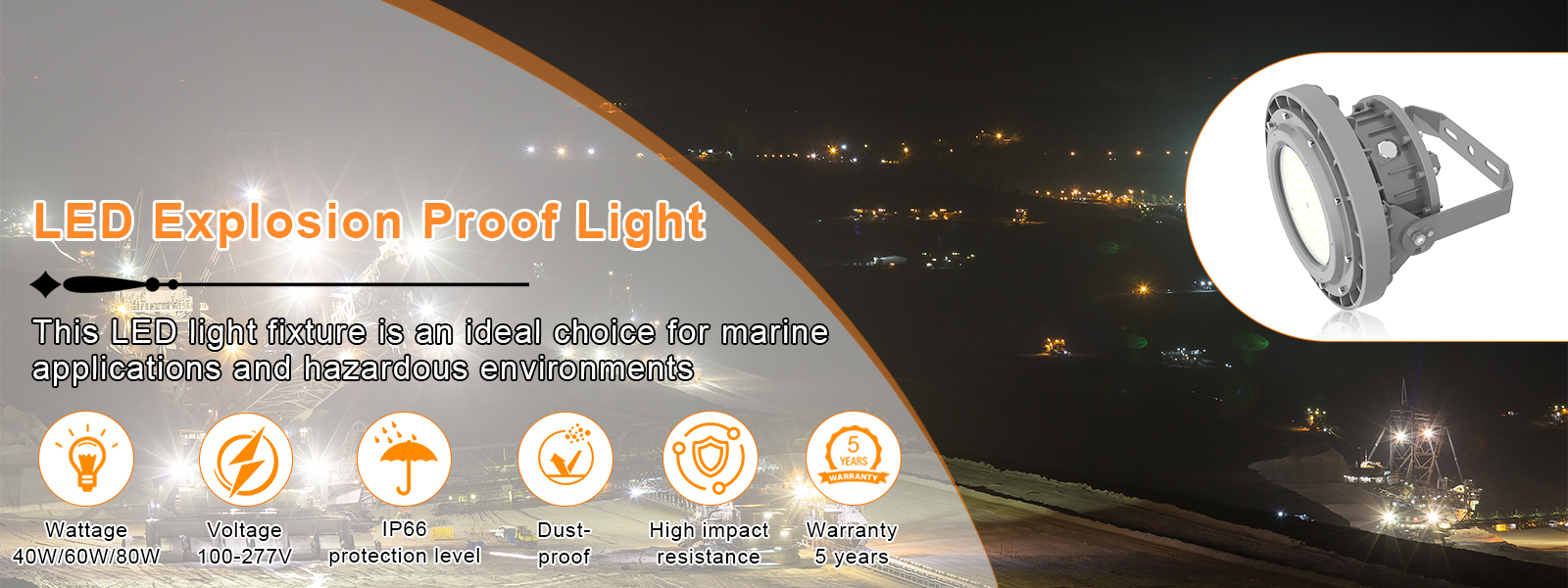 Explosion Proof High Bay Light Fixture 60w Ac100 277v Dimmable 8400lm 5000k Ip66 For Class I Division I Hazardous Location With Ul Etl Listed (8)