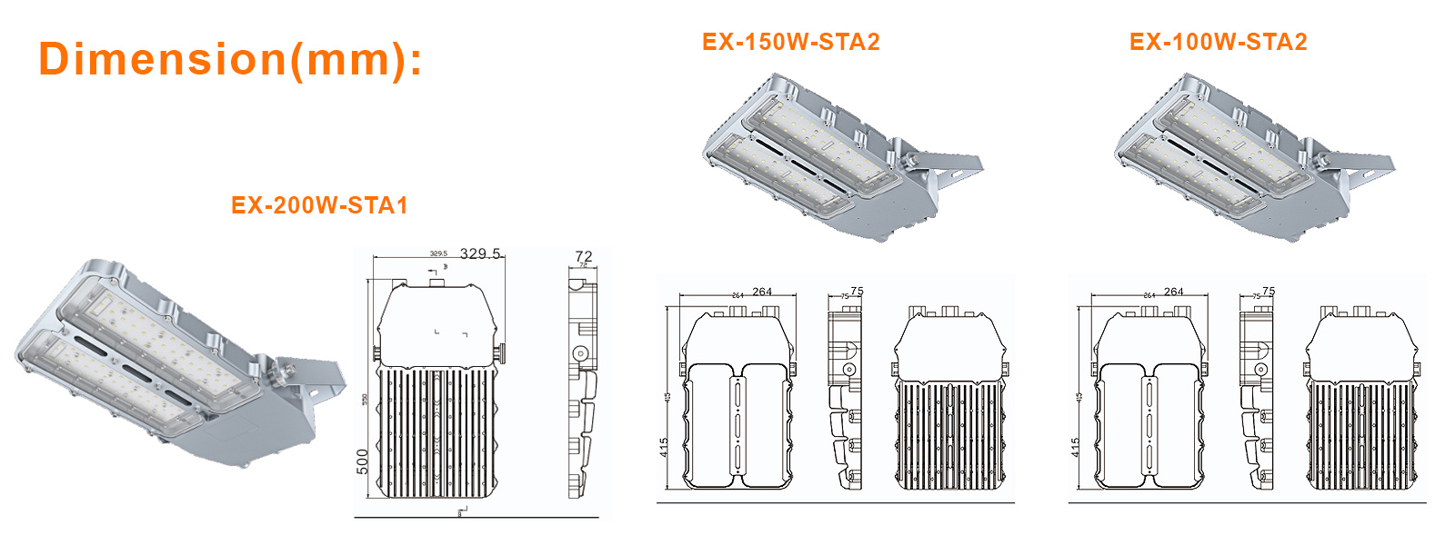 Explosion Proof Led Flood Light 200w Ac100 277v 5000k 26000lm With Etl Ul Listed For Class I Division 2 Hazardous Location (9)