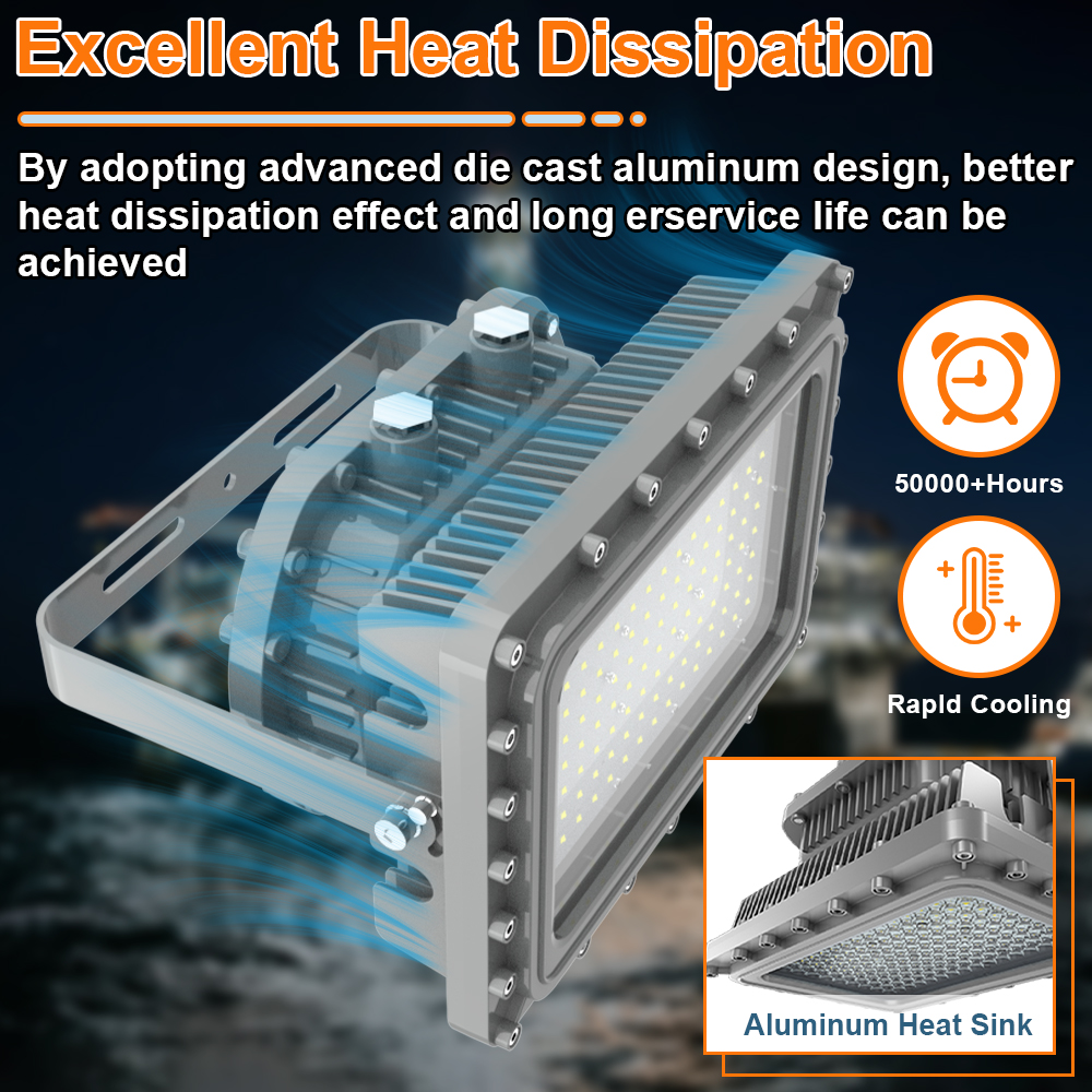 Explosion Proof Lighting 150w 0 10v Dimmable 20250lm 5000k Ip66 Ac100 277v Etl Ul Listed For Class I Division I Hazardous Location (6)