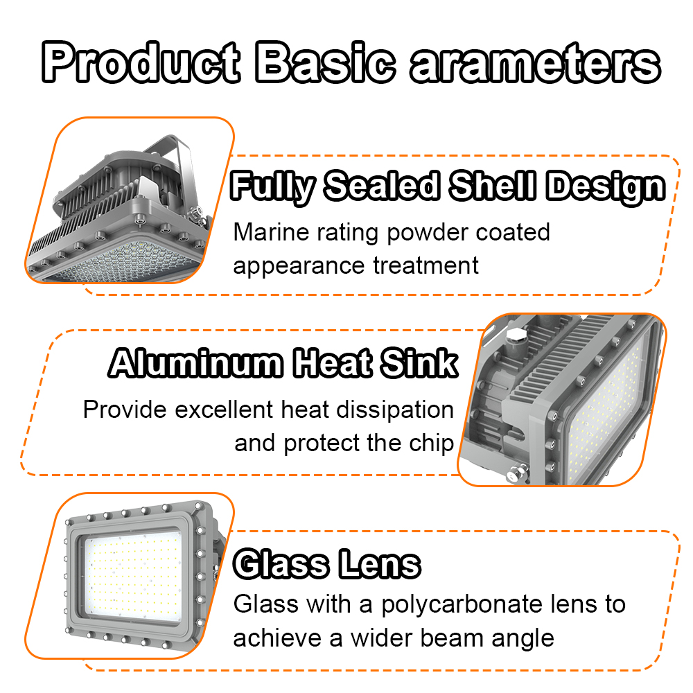 Explosion Proof Lighting 150w 0 10v Dimmable 20250lm 5000k Ip66 Ac100 277v Etl Ul Listed For Class I Division I Hazardous Location (8)