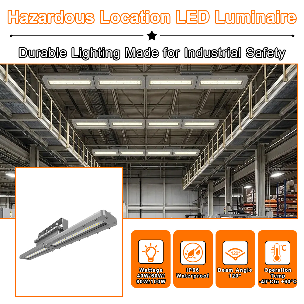 Explosion Proof Linear Led Light 60w 4ft Ac100 277v Dimmable 5000k Ip66 With Etl Ul Listed For Warehouse (2)
