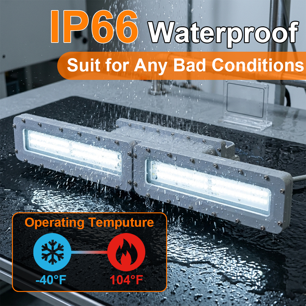 Explosion Proof Linear Led Light 60w 4ft Ac100 277v Dimmable 5000k Ip66 With Etl Ul Listed For Warehouse (3)