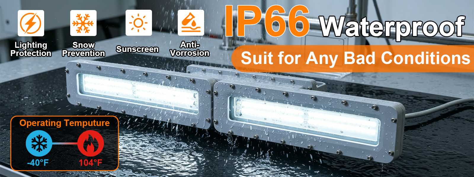 Explosion Proof Linear Led Light 60w 4ft Ac100 277v Dimmable 5000k Ip66 With Etl Ul Listed For Warehouse (6)