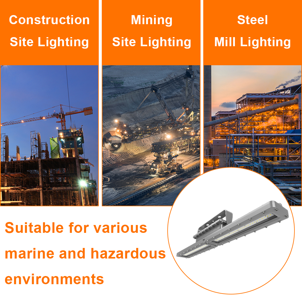 Explosion Proof Linear Led Light 60w 4ft Ac100 277v Dimmable 5000k Ip66 With Etl Ul Listed For Warehouse (8)