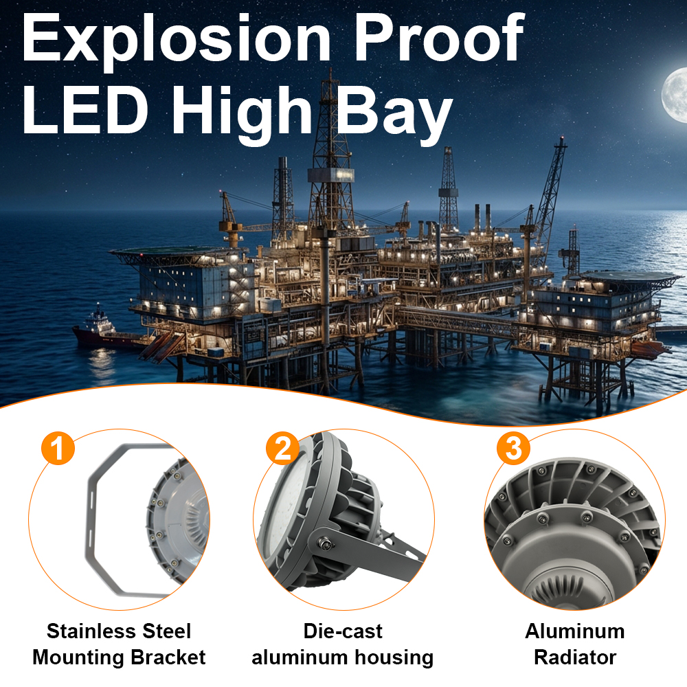 Led Explosion Proof Lamp 150w Ac100 277v 20250lm 5000k Beam Angle 120° Ip66 With Etl Ul Listed For Class I Division I Hazardous Location (1)