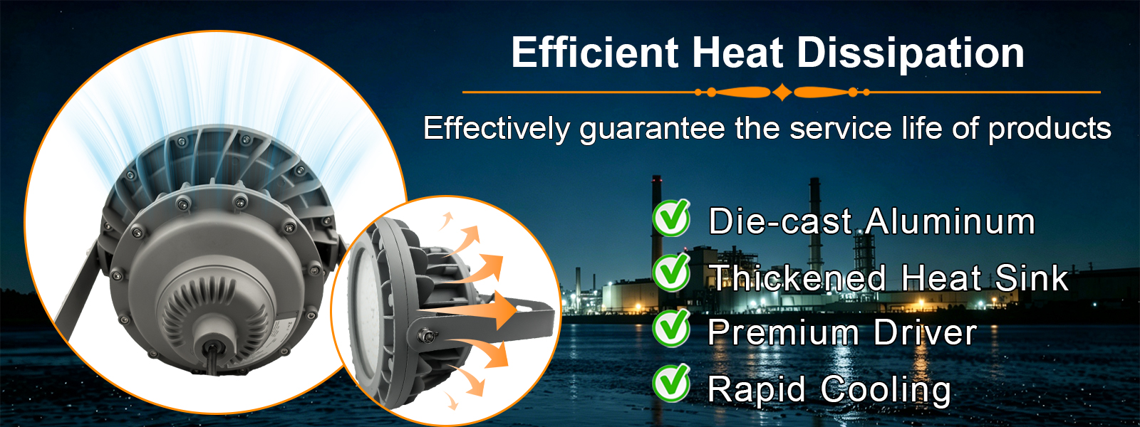 Led Explosion Proof Lamp 150w Ac100 277v 20250lm 5000k Beam Angle 120° Ip66 With Etl Ul Listed For Class I Division I Hazardous Location (5)