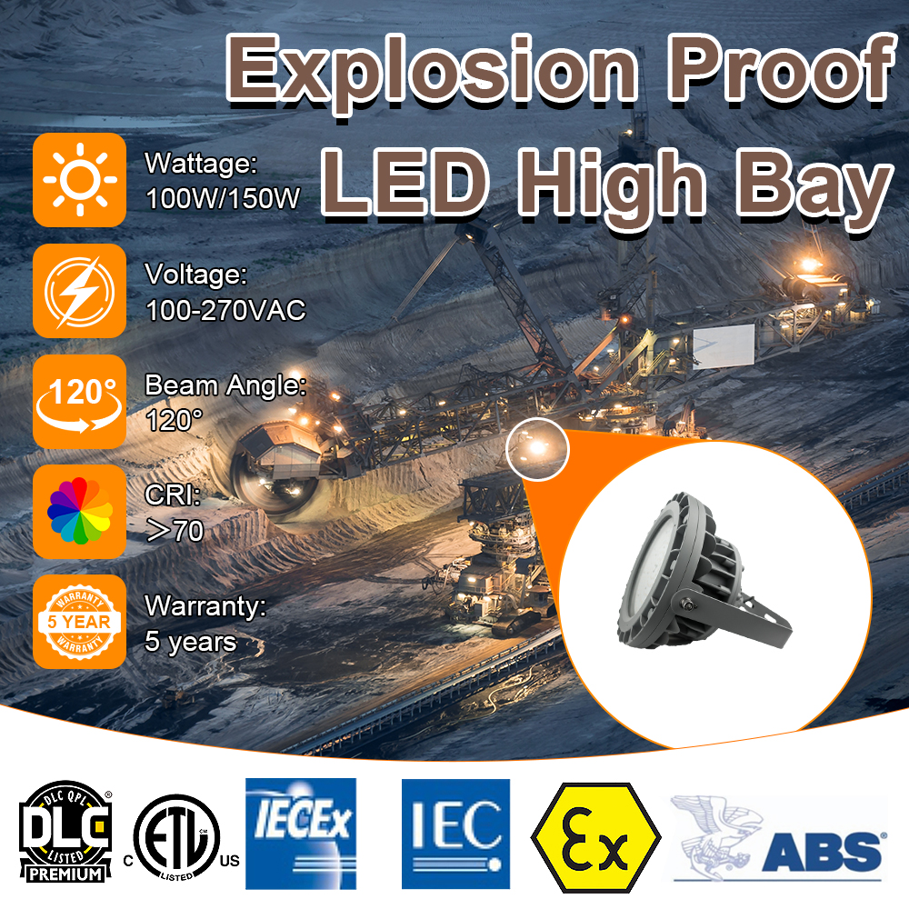 Led Explosion Proof Lamp 150w Ac100 277v 20250lm 5000k Beam Angle 120° Ip66 With Etl Ul Listed For Class I Division I Hazardous Location (6)