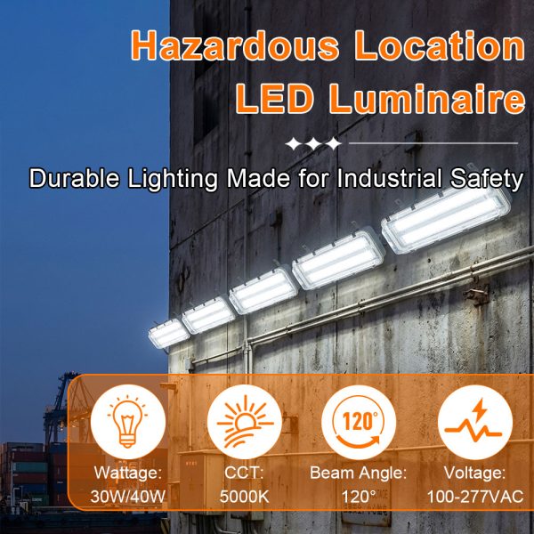 Led Explosion Proof Linear Light Class I Division Ii 40w 2ft Ac100 277v Dimmable 5000k Ip66 With Etl Ul Listed For Construction Site (2)