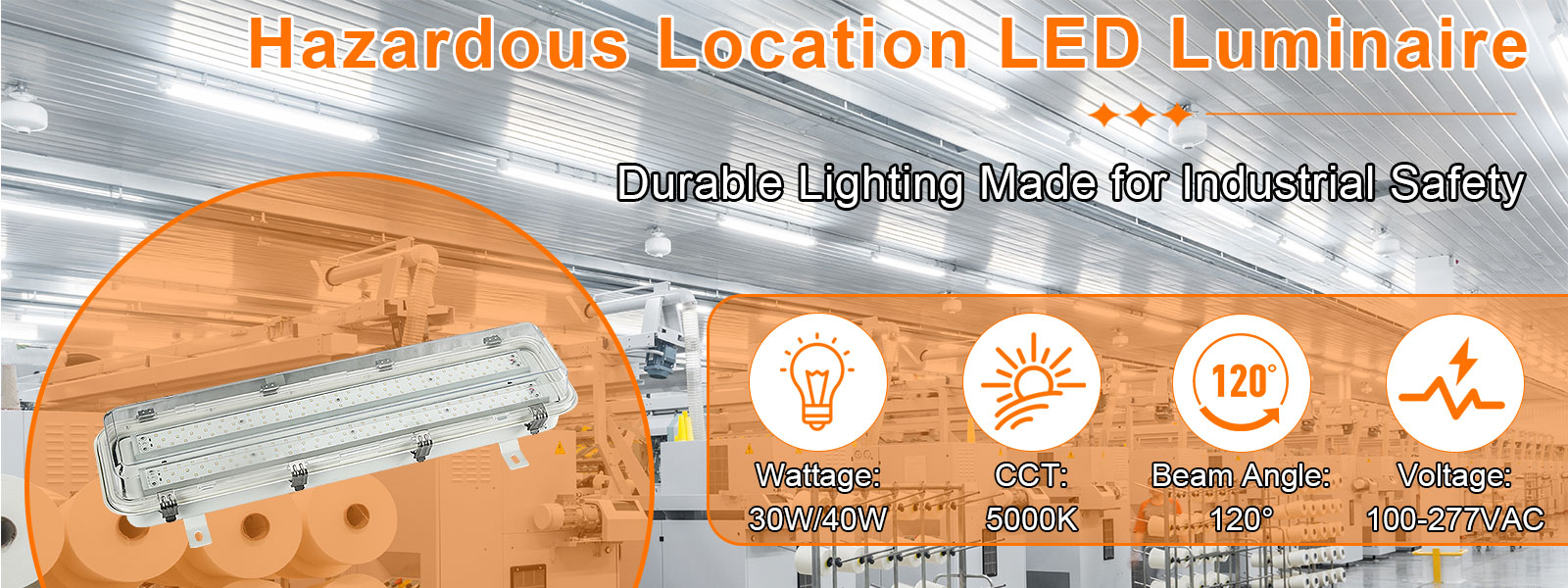 Led Explosion Proof Linear Light Class I Division Ii 40w 2ft Ac100 277v Dimmable 5000k Ip66 With Etl Ul Listed For Construction Site (2)