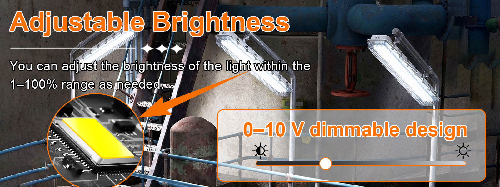 Led Explosion Proof Linear Light Class I Division Ii 40w 2ft Ac100 277v Dimmable 5000k Ip66 With Etl Ul Listed For Construction Site (4)