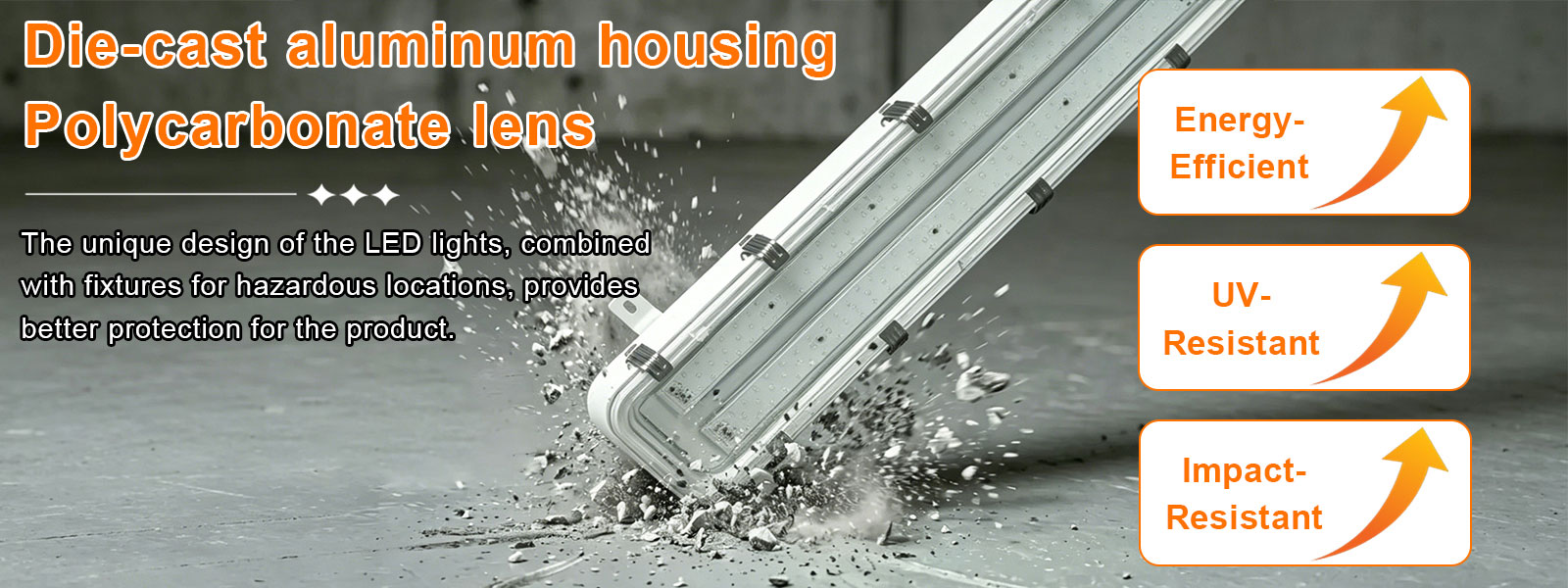 Led Explosion Proof Linear Light Class I Division Ii 40w 2ft Ac100 277v Dimmable 5000k Ip66 With Etl Ul Listed For Construction Site (5)