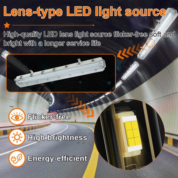 Led Linear Hazardous Location Fixture 60w 4ft Ac100 277v Dimmable 8100lm 5000k Ip66 Etl Ul Listed For Gas Stations (5)