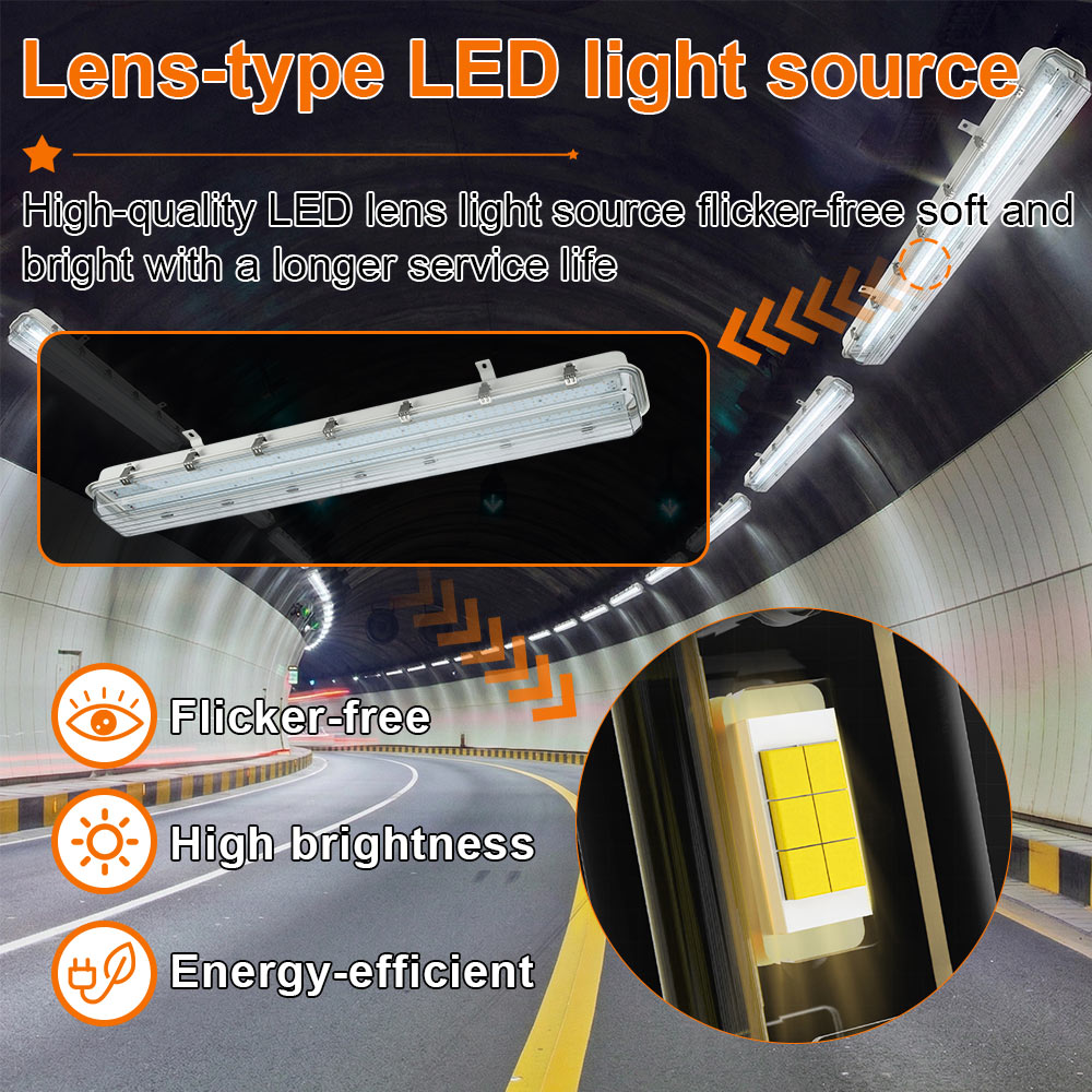 Led Linear Hazardous Location Fixture 60w 4ft Ac100 277v Dimmable 8100lm 5000k Ip66 Etl Ul Listed For Gas Stations (5)