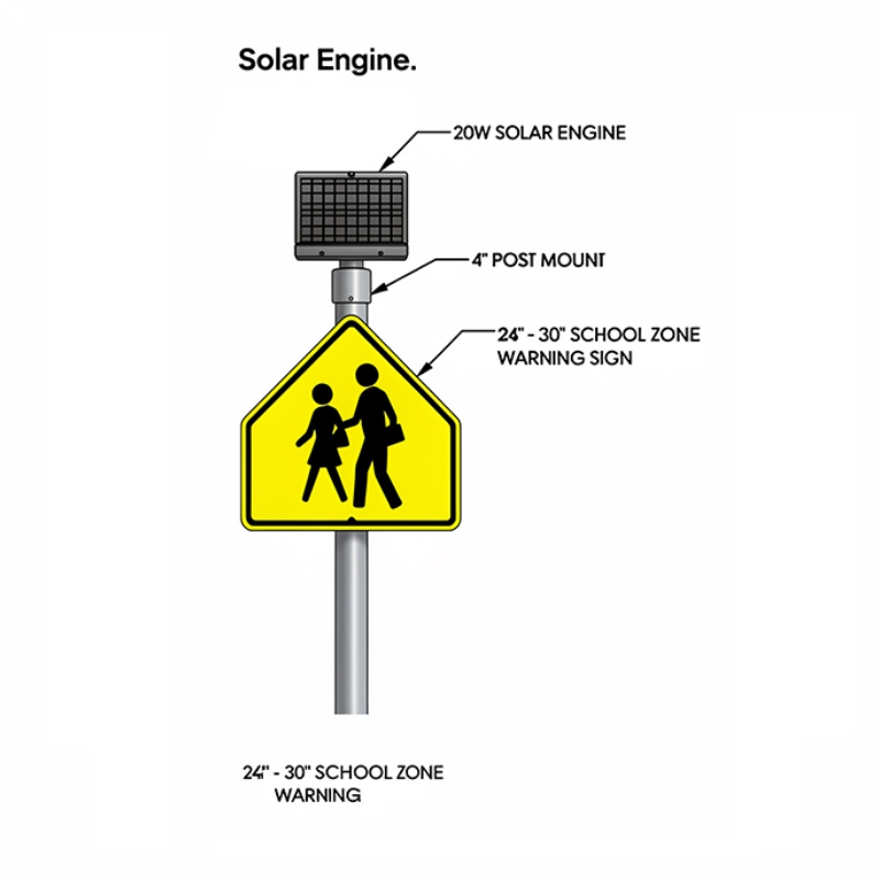 Solar Beacon 10w Solar Powered Beacon (5)