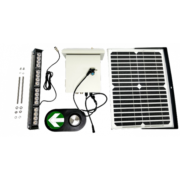 Solar Flashing Beacon 20w With Push Button Activation (2)