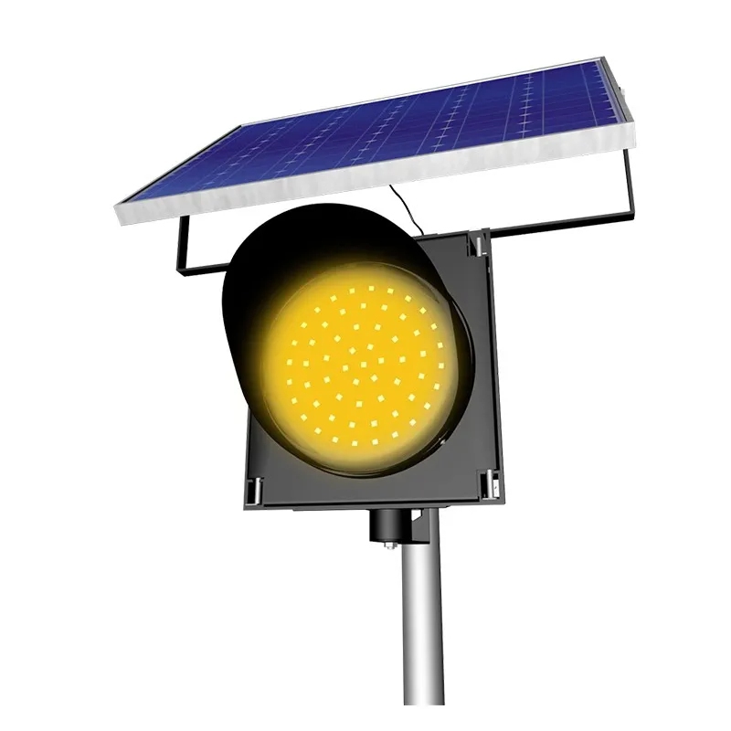 Solar Powered Amber Flashing Lights Ac85~230v (7)