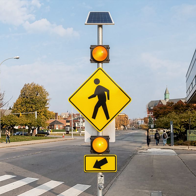 Solar Powered Beacon Light 8 Mutcd Standard (1)