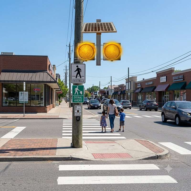 Solar Powered Flashing Beacon 8 10w (3)