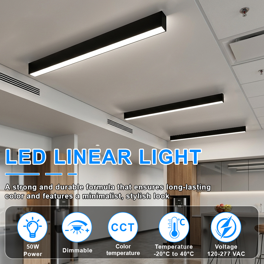 4ft Led Linear High Bay Lights In White Color 20w30w40w 4600lm 120 277vac For Conference Rooms (4)