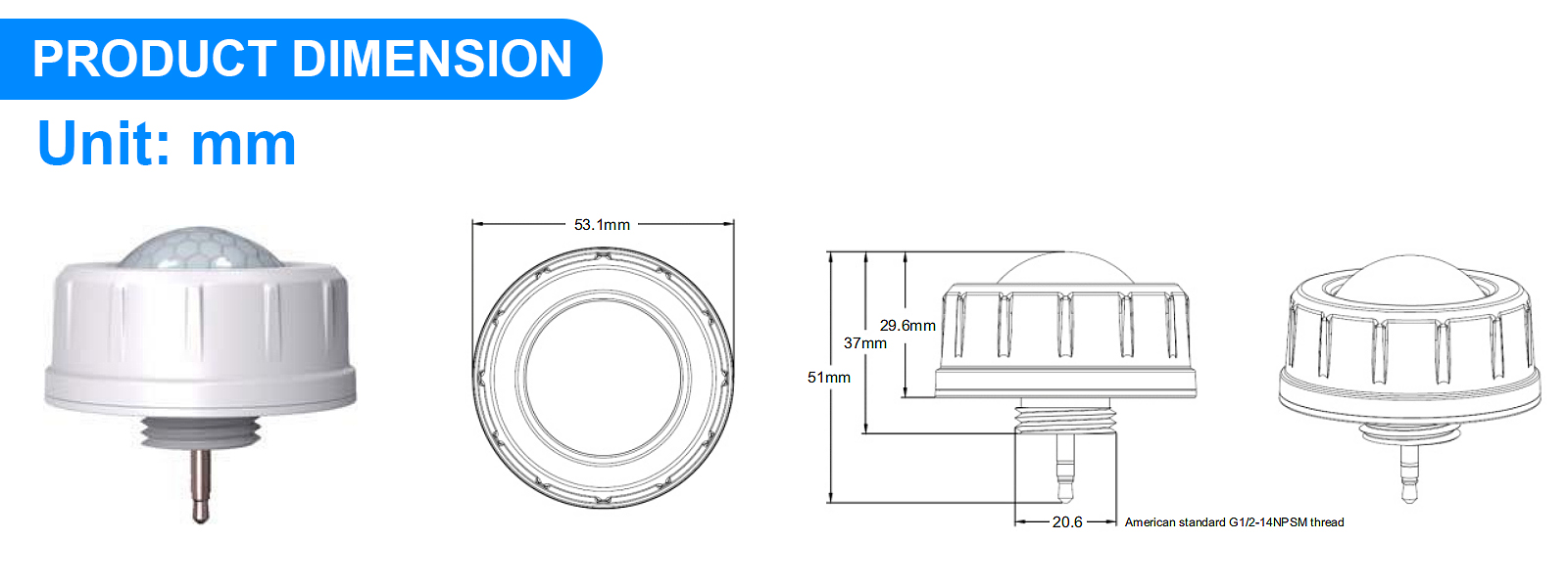 Bi Level Pir Sensor For High Light Ip65 0 10 Dimming For Hotel Hallway (1)