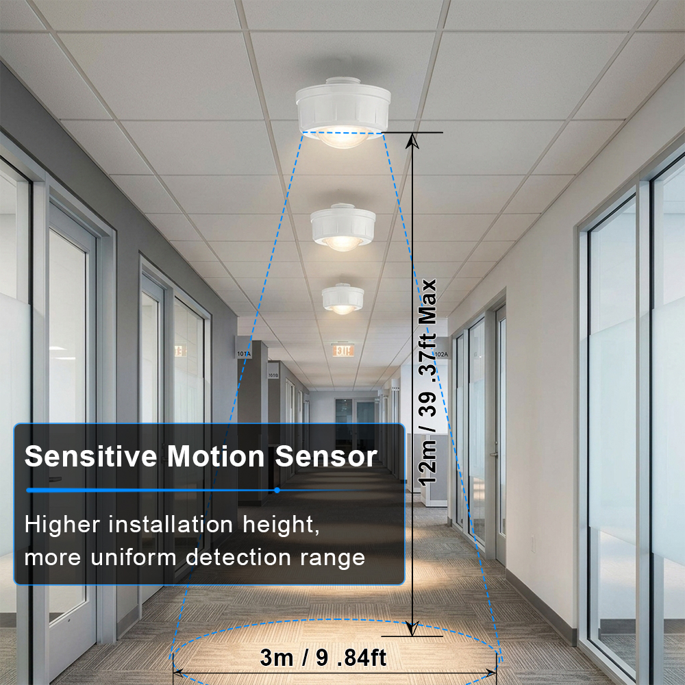 Bi Level Pir Sensor For High Light Ip65 0 10 Dimming For Hotel Hallway (5)