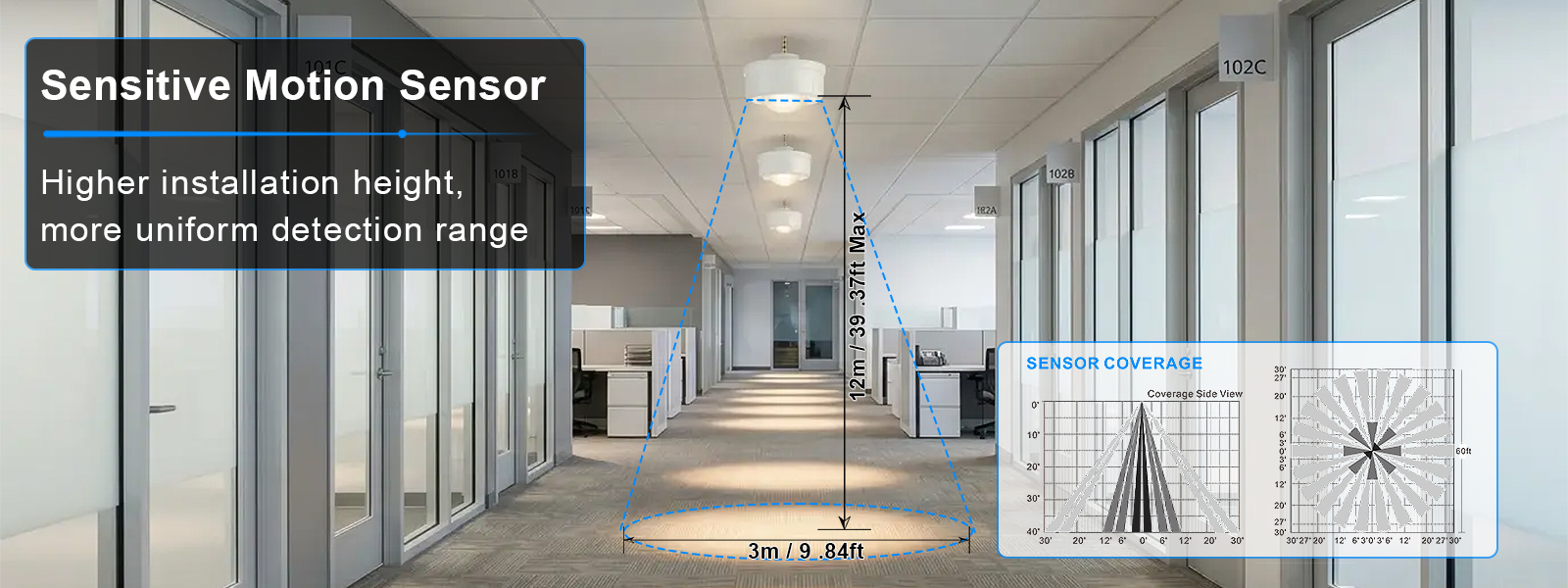 Bi Level Pir Sensor For High Light Ip65 0 10 Dimming For Hotel Hallway (5)