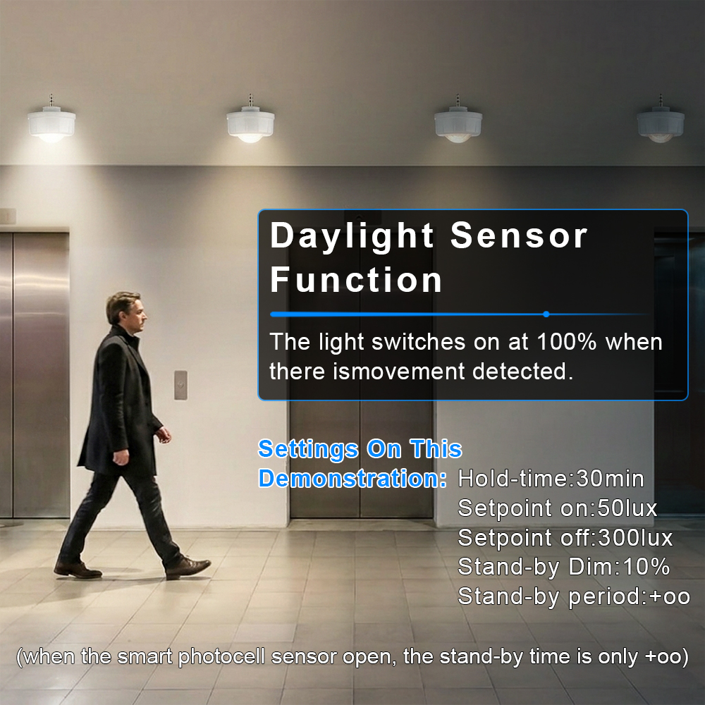 Bi Level Pir Sensor For High Light Ip65 0 10 Dimming For Hotel Hallway (6)