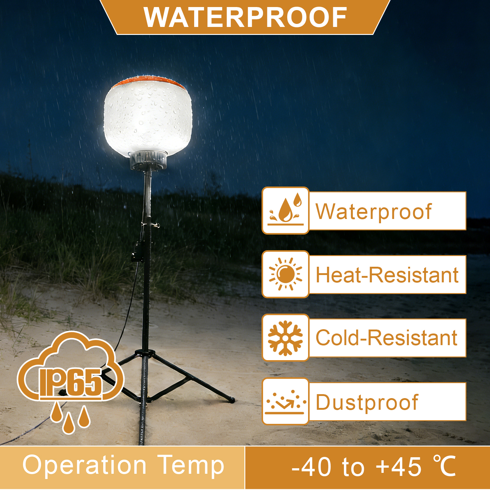 Led Balloon Light 300w 5000k 120 277vac 3 Tripod For Road Lighting (3)