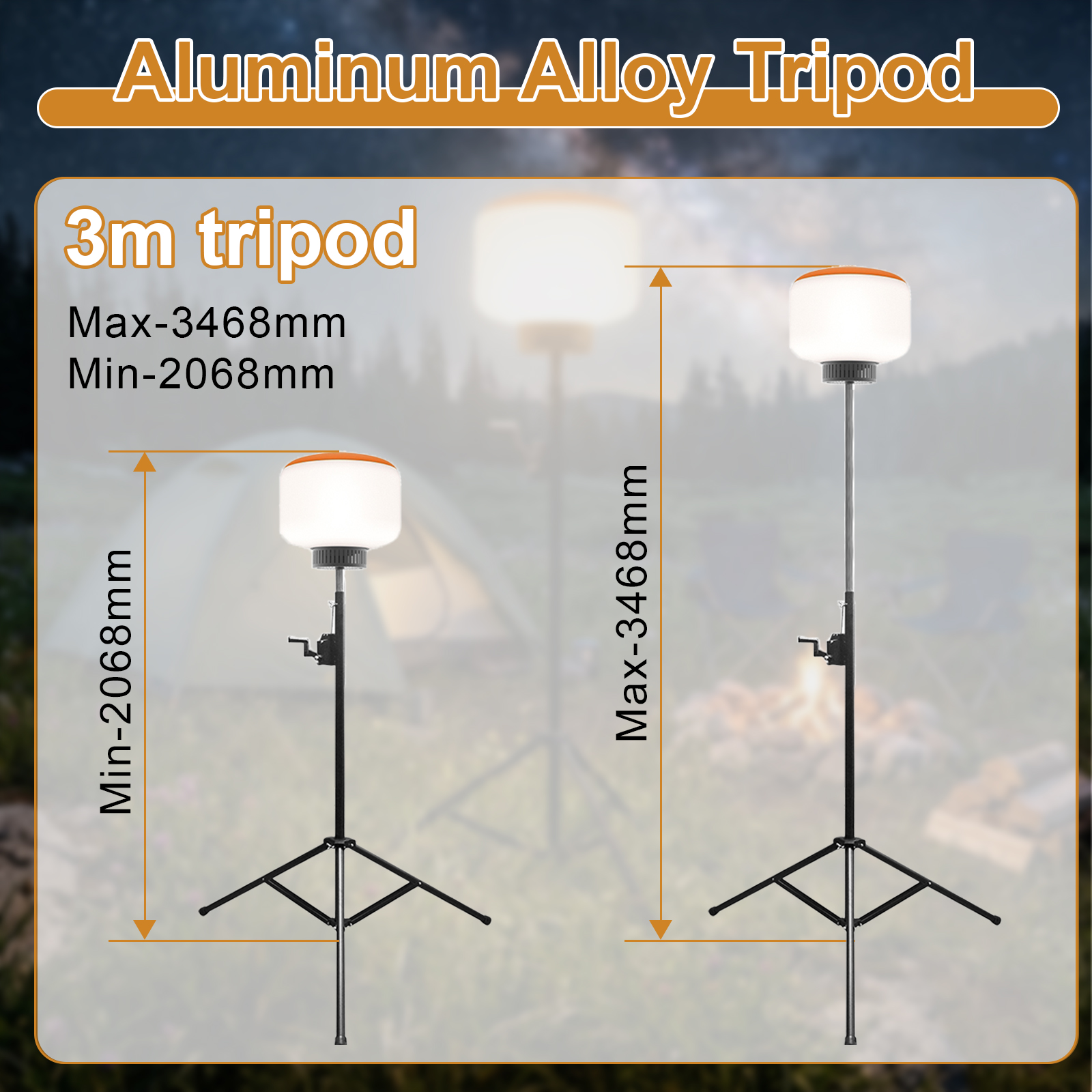 Led Balloon Light 300w 5000k 120 277vac 3 Tripod For Road Lighting (4)