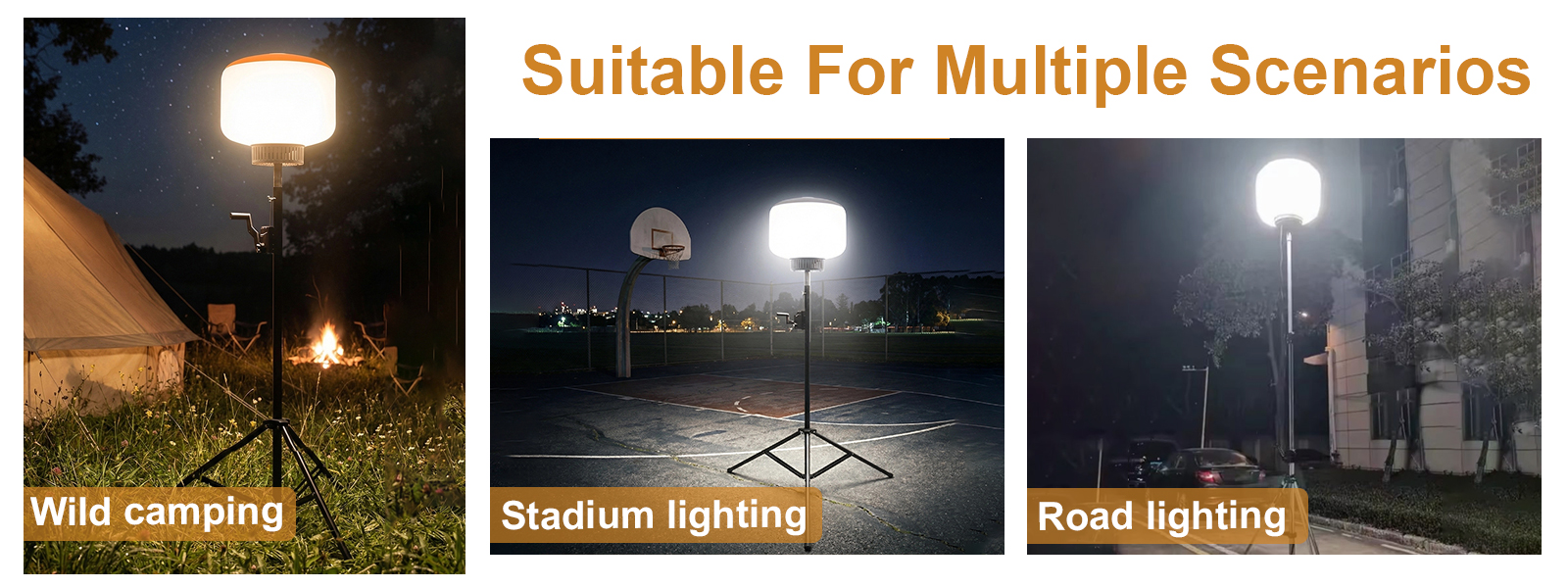 Led Balloon Light 300w 5000k 120 277vac 3 Tripod For Road Lighting (8)