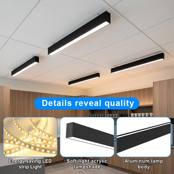 Led Linear High Bay Lights In White Color 8ft 40w60w80w 9200lm 120 277vac For Study (3)