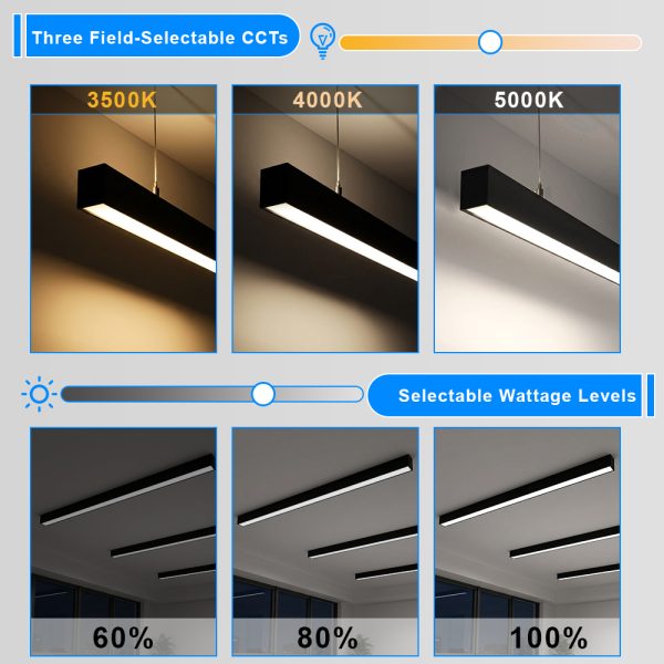 Led Linear High Bay Lights In White Color 8ft 40w60w80w 9200lm 120 277vac For Study (5)